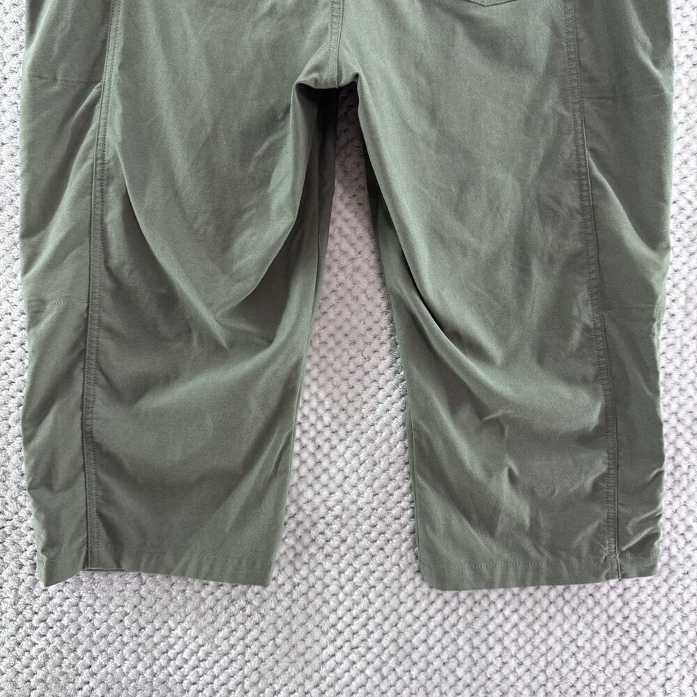 Kuhl Pants Women 16 Green Nylon Stretch Mid Rise Capri Rushed Leg Outdoor Hiking - Picture 9 of 16